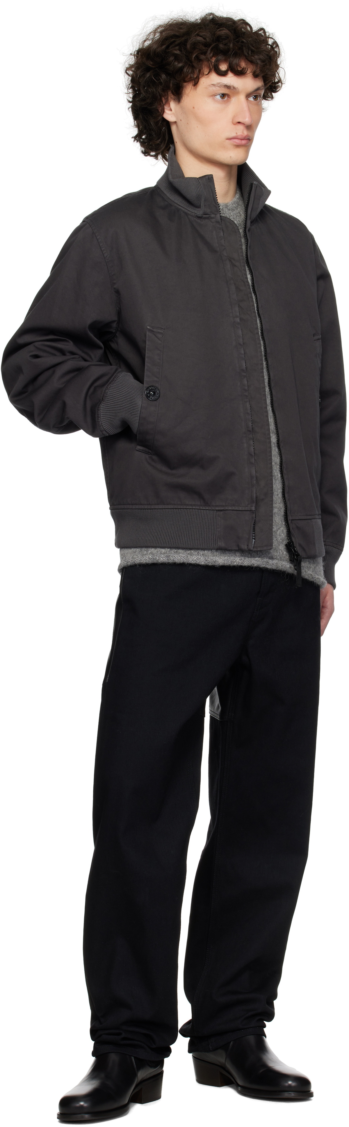 Stone Island Gray Raso Gommato 3L Jacket Stone Island