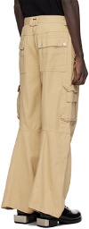 C2H4 Khaki Construction Cargo Pants