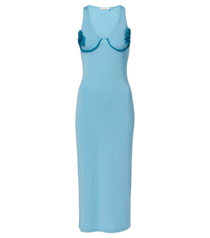 Photo: Nensi Dojaka Cosimina floral-appliqué midi dress