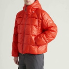 Goldwin Men's 0 Three-Dimensional Down Parka Jacket in Scarlet