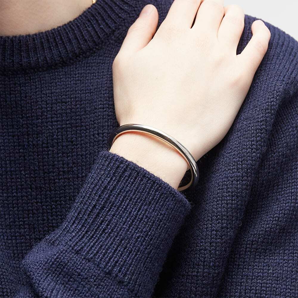 Saint Laurent Men's Knot Bracelet in Palladium Saint Laurent