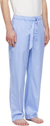 Tekla Blue Sateen Pyjama Pants