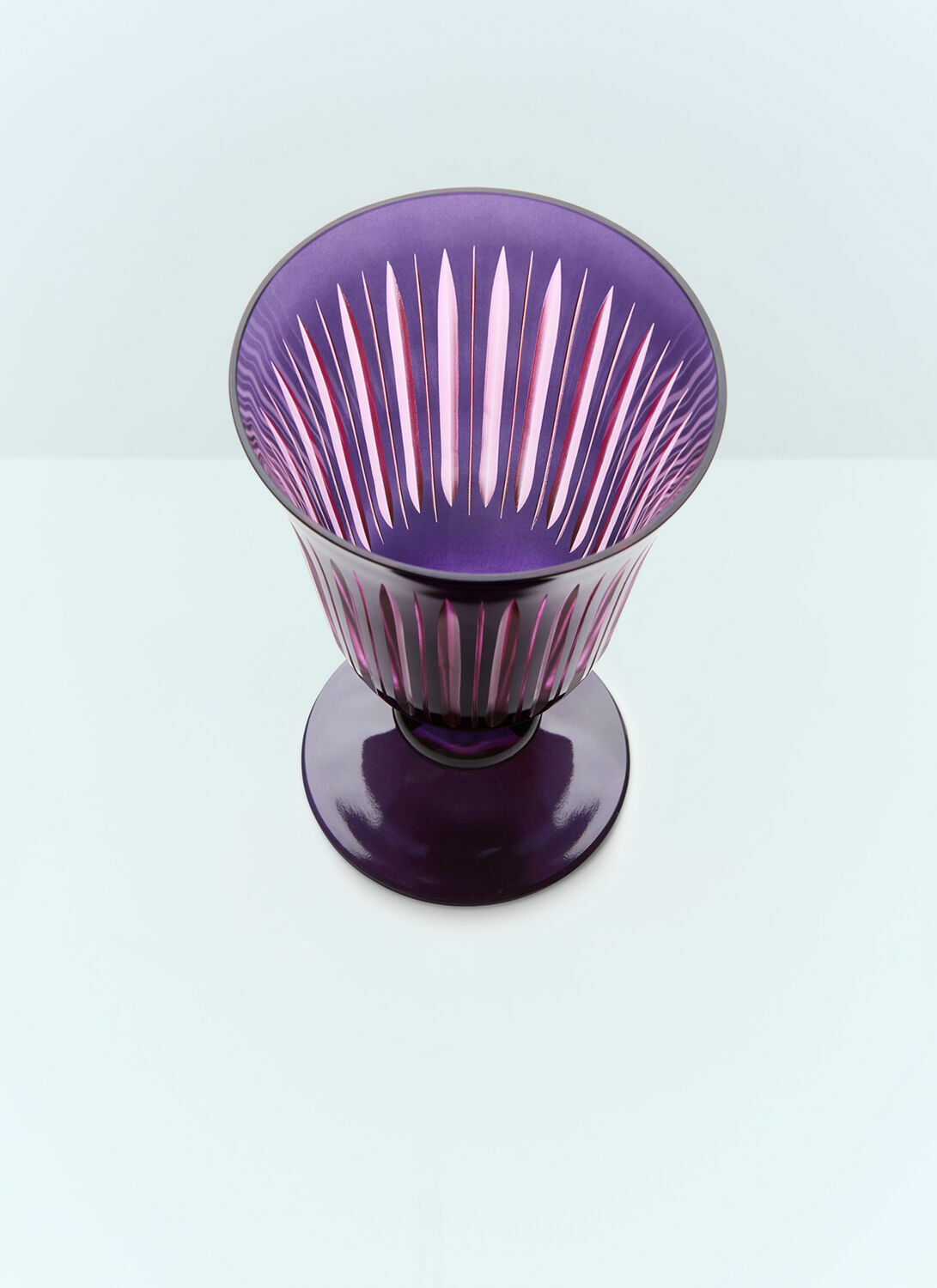 L'Objet Set Of Four Prism Wine Glasses