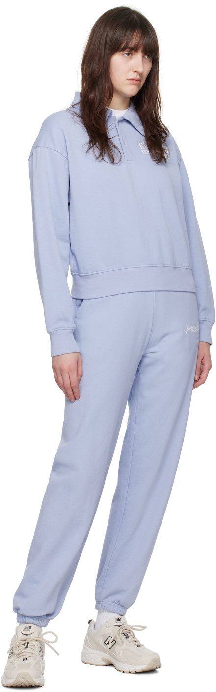 SPORTY & RICH Serif Logo Long-sleeve Pajama Top