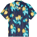 Lanvin Men's Short Sleeve Blur Vacation Shirt in Thunder