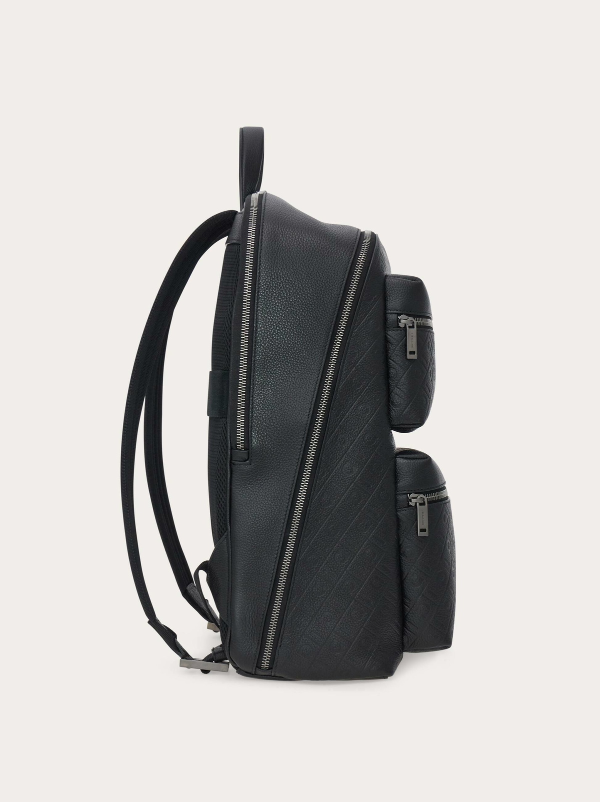 Ferragamo Mens Ferragamo Monogram backpack in Black