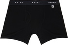 AMIRI Two-Pack Black Logo Patch Boxer Briefs