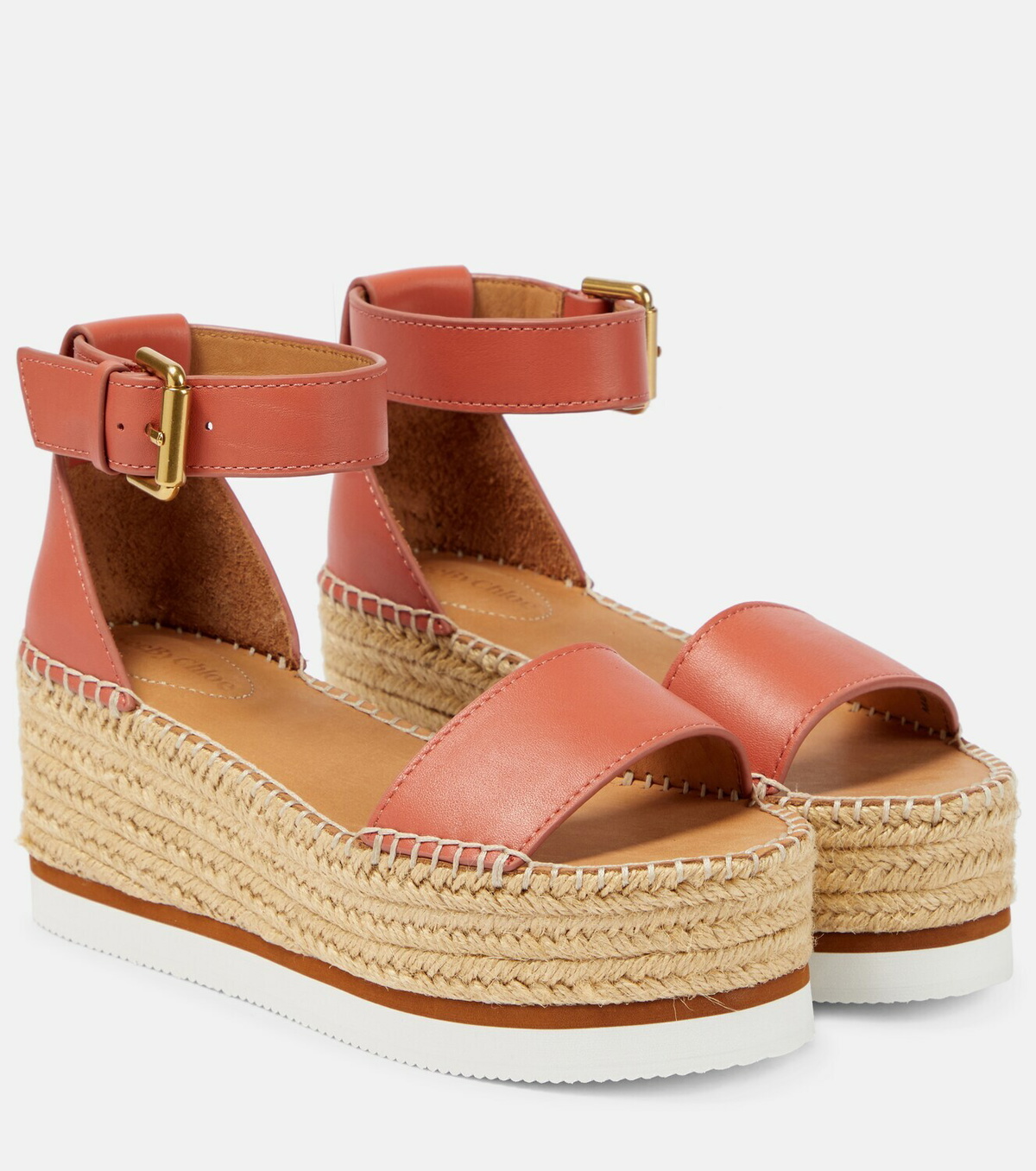 See by Chloé Glyn Leather Platform store Espadrille Sandals