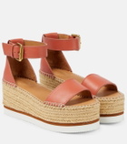 See By Chloe - Glyn leather platform espadrille sandals