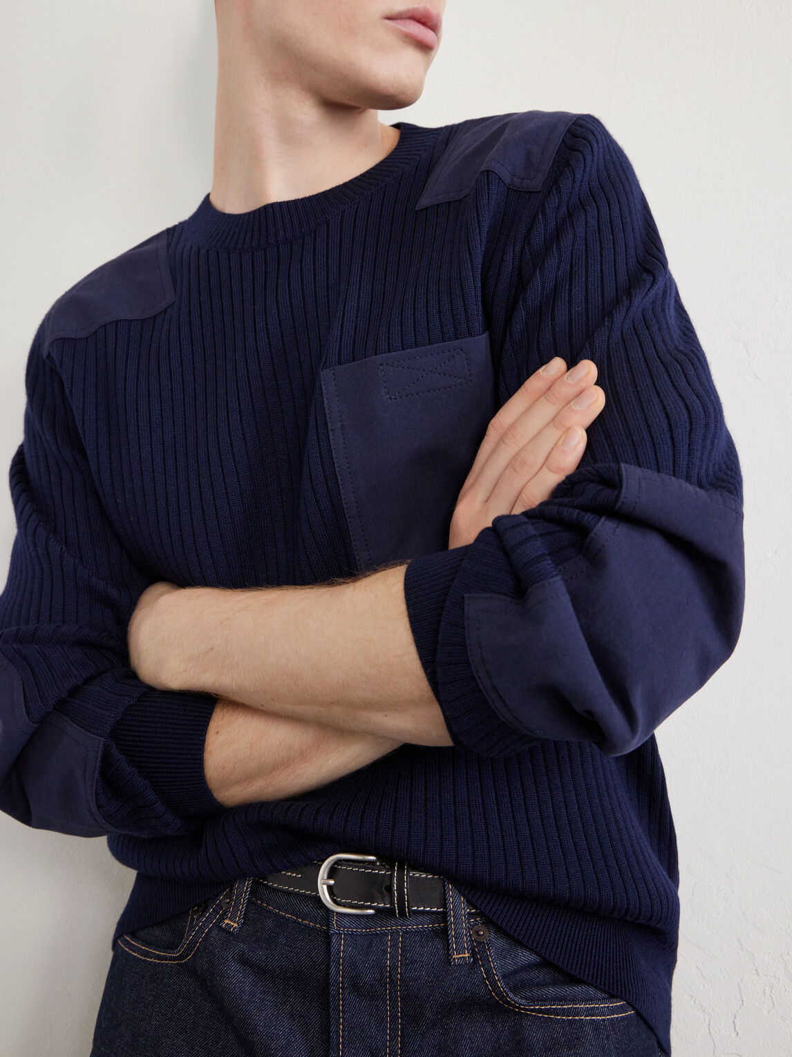 A.P.C. - Mallarme Ribbed-Knit Virgin Wool Sweater - Blue
