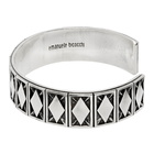 Emanuele Bicocchi Silver Rhombus Pattern Bracelet