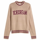 ICECREAM Women's Knitted Crewneck in Sand
