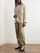 Karu Research - Striped Wool and Silk-Blend Jacquard Blazer - Neutrals