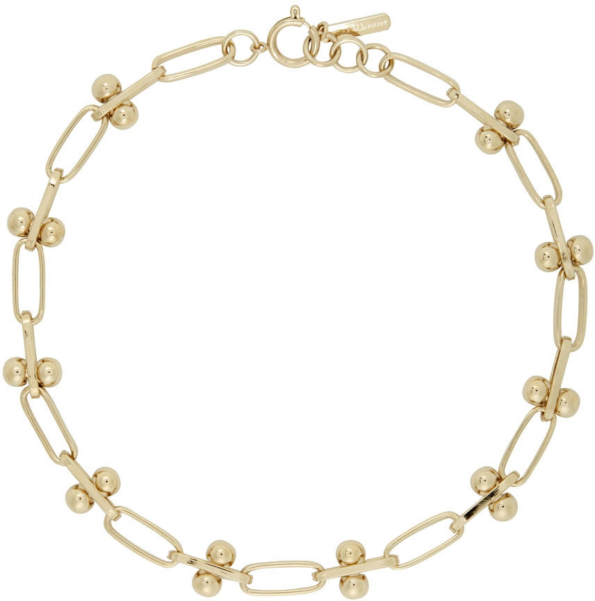 Justine Clenquet Gold Jim Choker Necklace Justine Clenquet