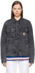 Carhartt Work In Progress Black Denim Stetson Jacket