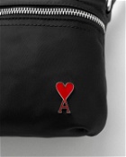 Ami Paris Ami De Coeur Crossbody Pocket Bag Black - Mens - Messenger & Crossbody Bags