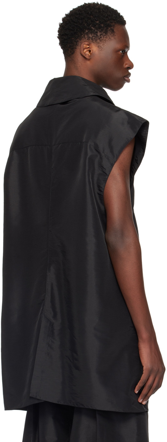 Nuba Black Cap Sleeve Shirt