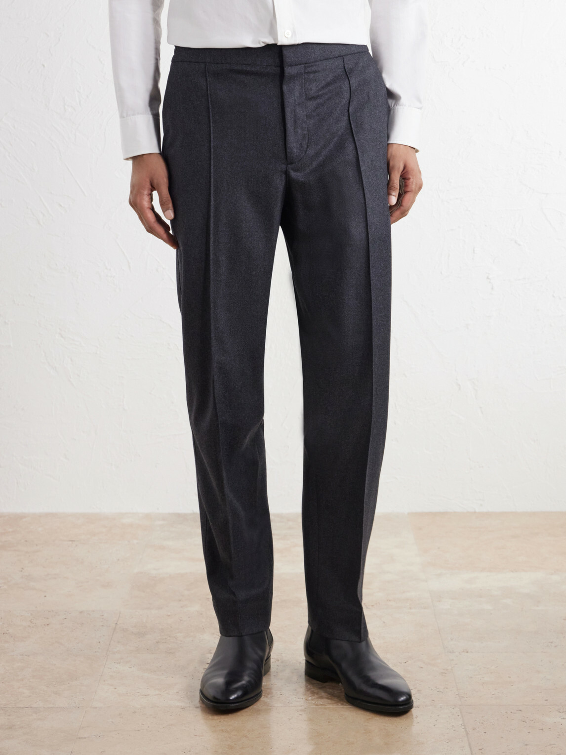 Zegna - Straight-Leg Wool, Cashmere and Silk-Blend Trousers - Gray