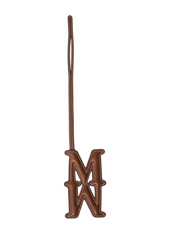 Photo: Max Mara Logo Embossed Leather Keyring