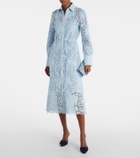 Erdem Laser-cut cotton shirt dress