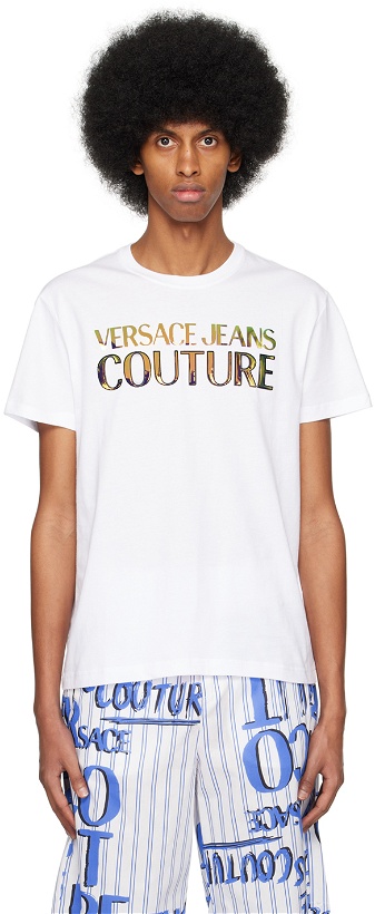 Photo: Versace Jeans Couture White Print T-Shirt