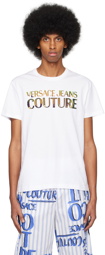 Versace Jeans Couture White Print T-Shirt