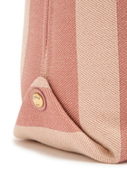 Chloe Stripy East-west Canvas Tote bag - Pink - One Size
