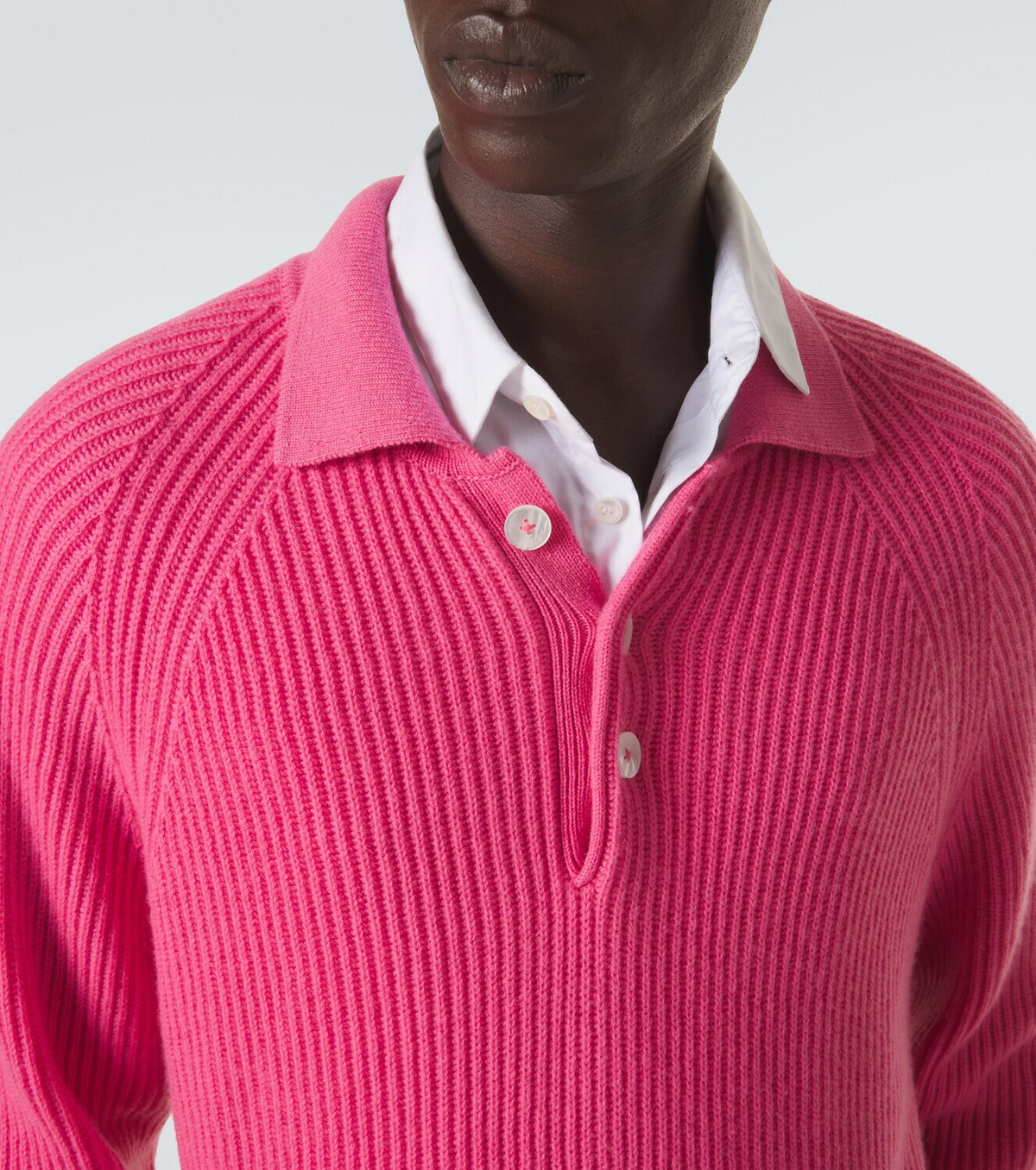 Umit Benan Diana cashmere polo sweater