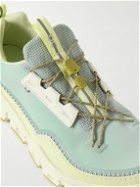 ON - Cloudaway Faux Suede-Trimmed Recycled-Mesh and Ripstop Running Sneakers - Blue