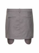 DESIGNERS REMIX Steven Viscose Blend Mini Skirt
