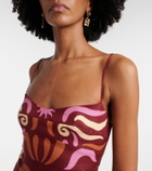 Cala de la Cruz Lucca printed linen minidress