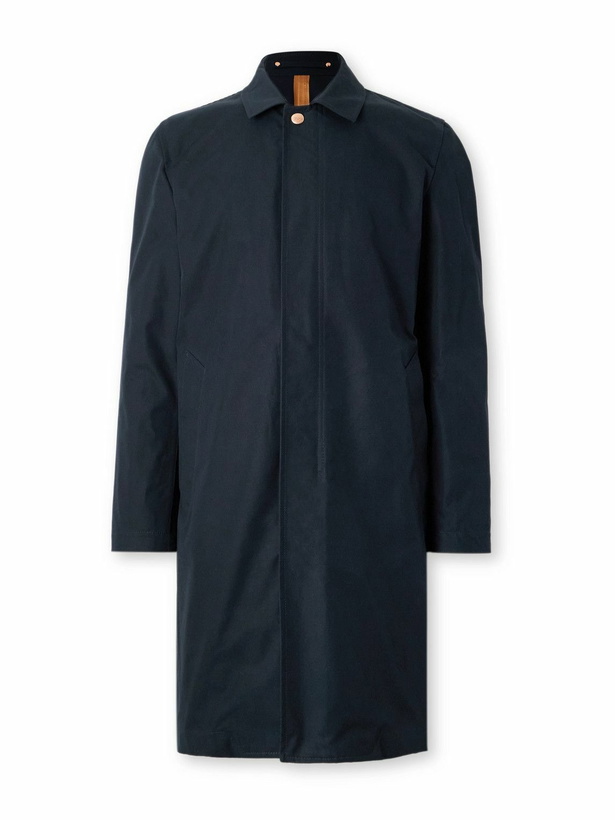 Photo: Private White V.C. - Jack's Mac Cotton Coat - Blue