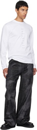 HELIOT EMIL White Effulgence Long Sleeve T-shirt