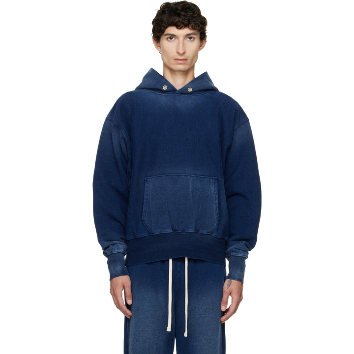 Photo: Les Tien Navy Heavyweight Hoodie