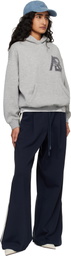ANINE BING Gray Jaci Letterman Hoodie
