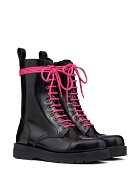 VALENTINO GARAVANI - Untitled Leather Combat Boots