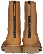 Legres Tan Leather Combat Boots