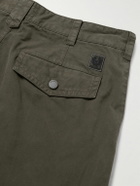 Belstaff - Dispatch Straight-Leg Garment-Dyed Cotton Cargo Trousers - Green