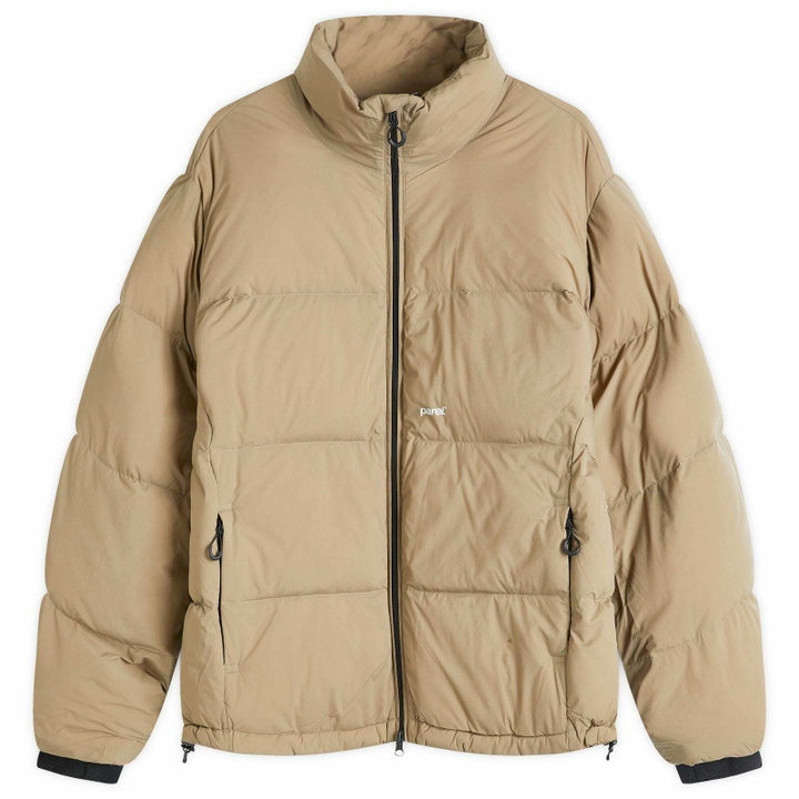Photo: Parel Studios Men's Como Down Jacket in Sand