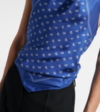 Christopher Esber Bandana draped silk top