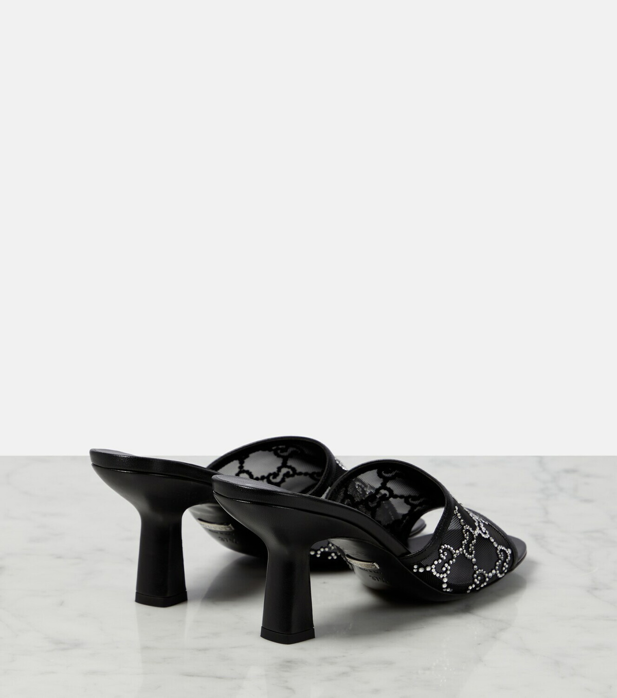Gucci GG embellished mesh mules Gucci Gucci GG embellished mesh mules Gucci