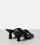 Gucci GG embellished mesh mules