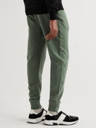 TOM FORD - Tapered Garment-Dyed Cotton-Jersey Sweatpants - Green
