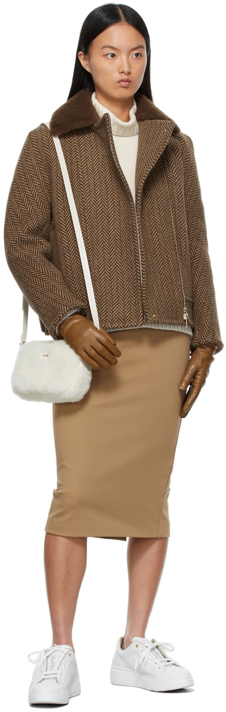 Max Mara Wool Herringbone Jacket