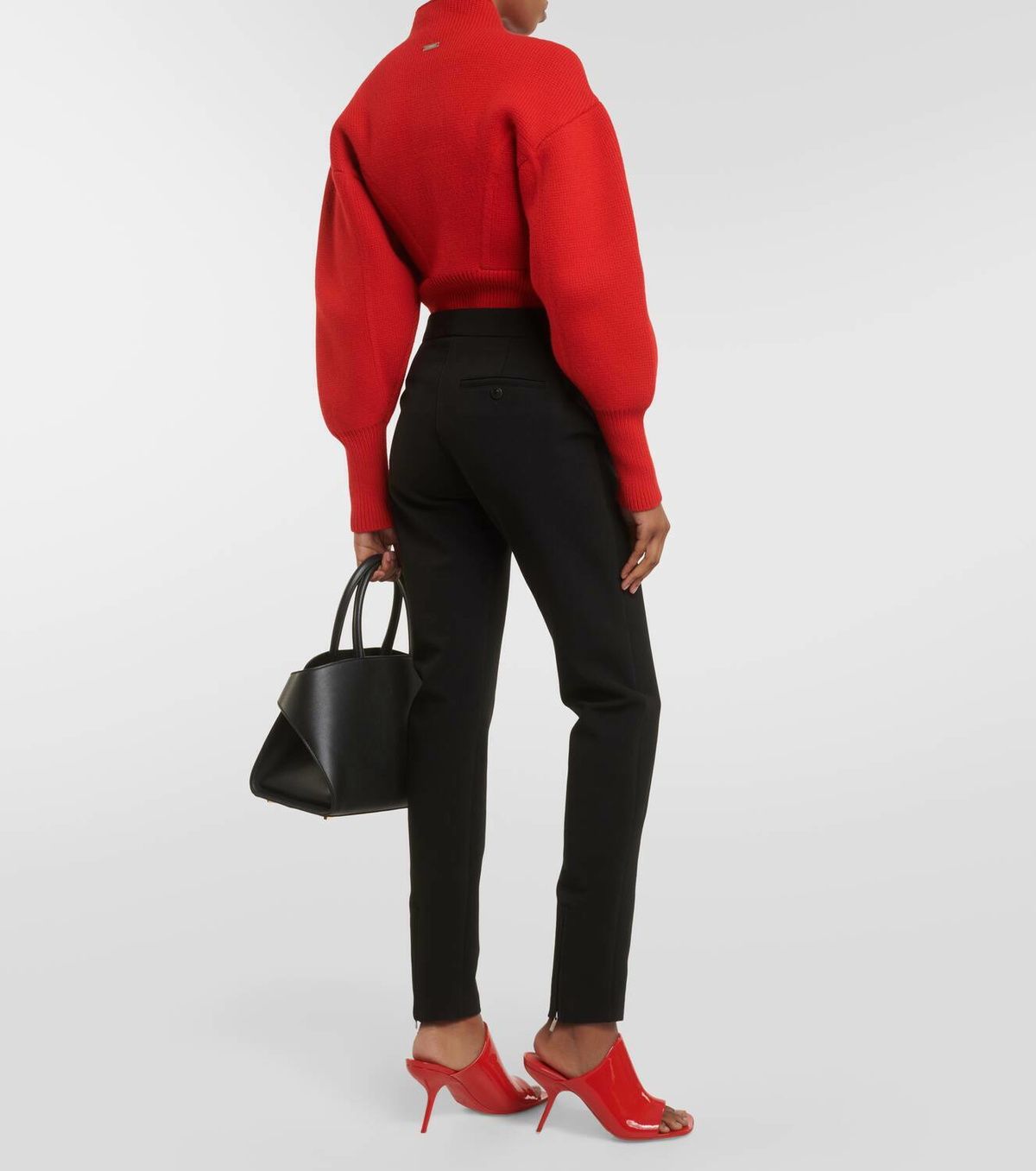 Ferragamo Wool-blend gabradine slim pants