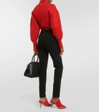 Ferragamo Wool-blend gabradine slim pants