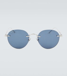 Cartier Eyewear Collection Signature C de Cartier round sunglasses