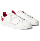 Valentino - Valentino Garavani Backnet Perforated Leather Sneakers - White