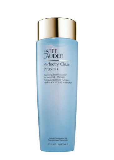 Photo: EstÉe Lauder Perfectly Clean Infusion Balancing Essence Lotion With Amino Acid + Waterlily 400ml, Face Toner, Cotton