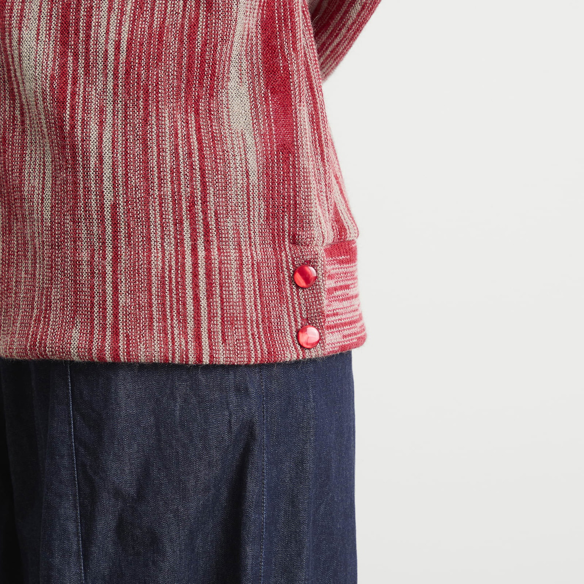 Needles Women's Knit Cardigan in Red